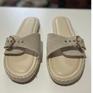 Torrid Buckle Tan Slides- Women’s Size 11- EUC